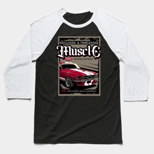 1967 Mustang Fastback Baseball T-Shirt